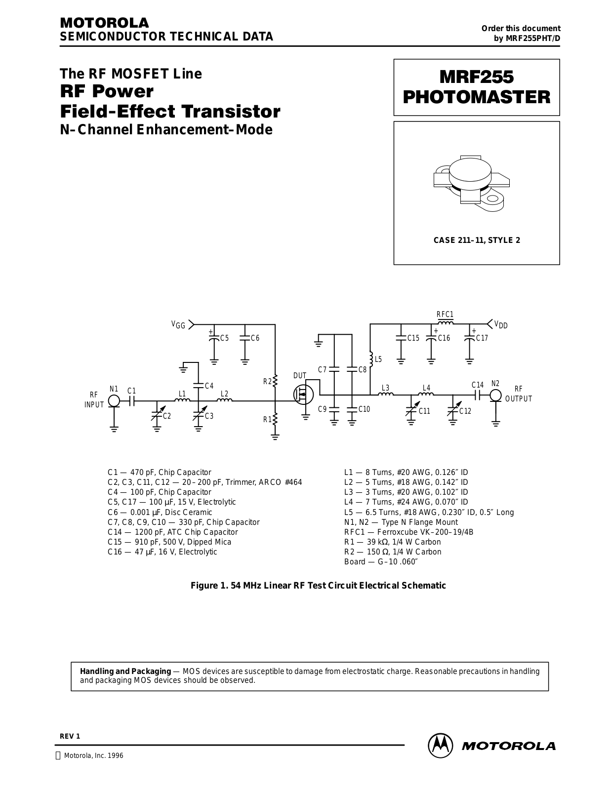 motorola mrf255ph Datasets - ManualMachine.com