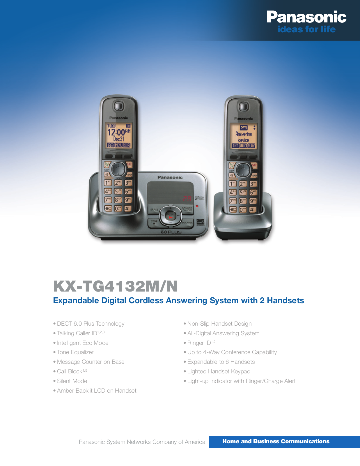 Panasonic KX-TG4132N User Manual