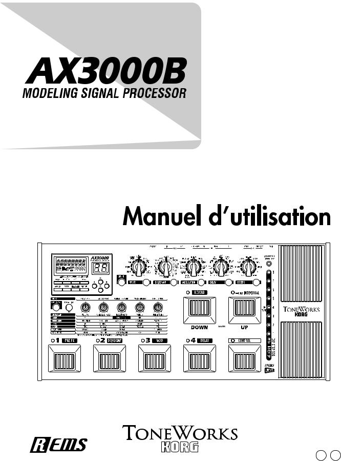 Korg AX3000B User Manual