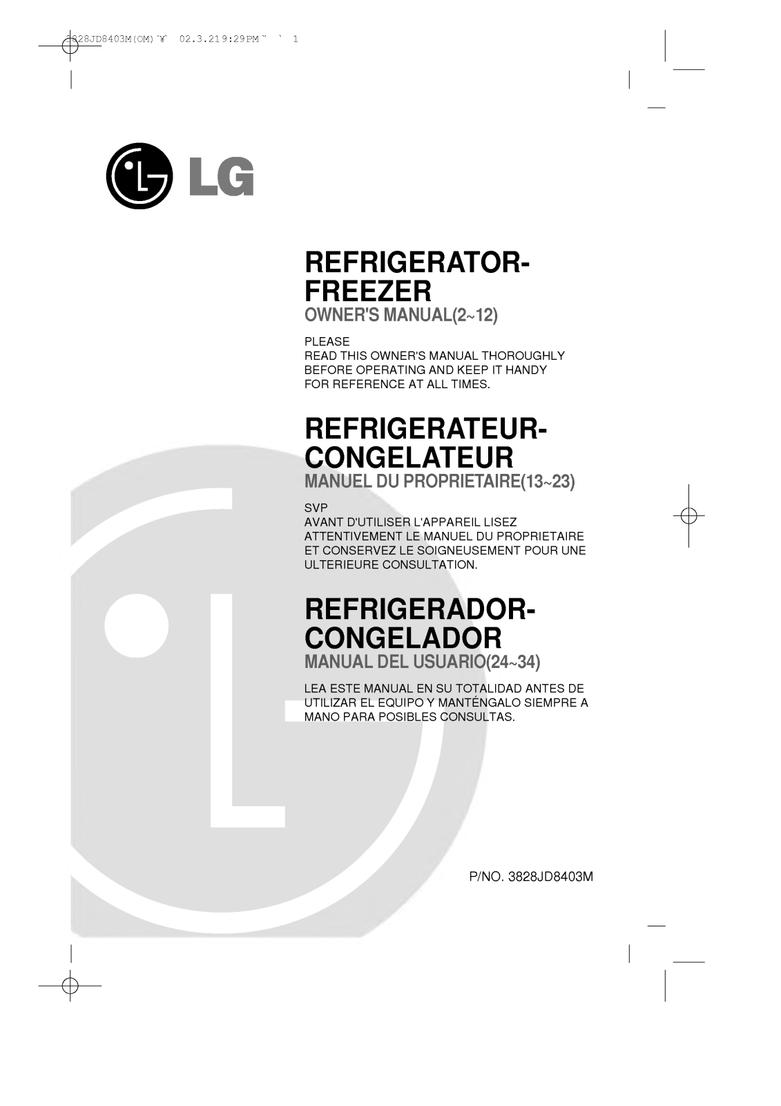 LG GRS5121GC User Manual