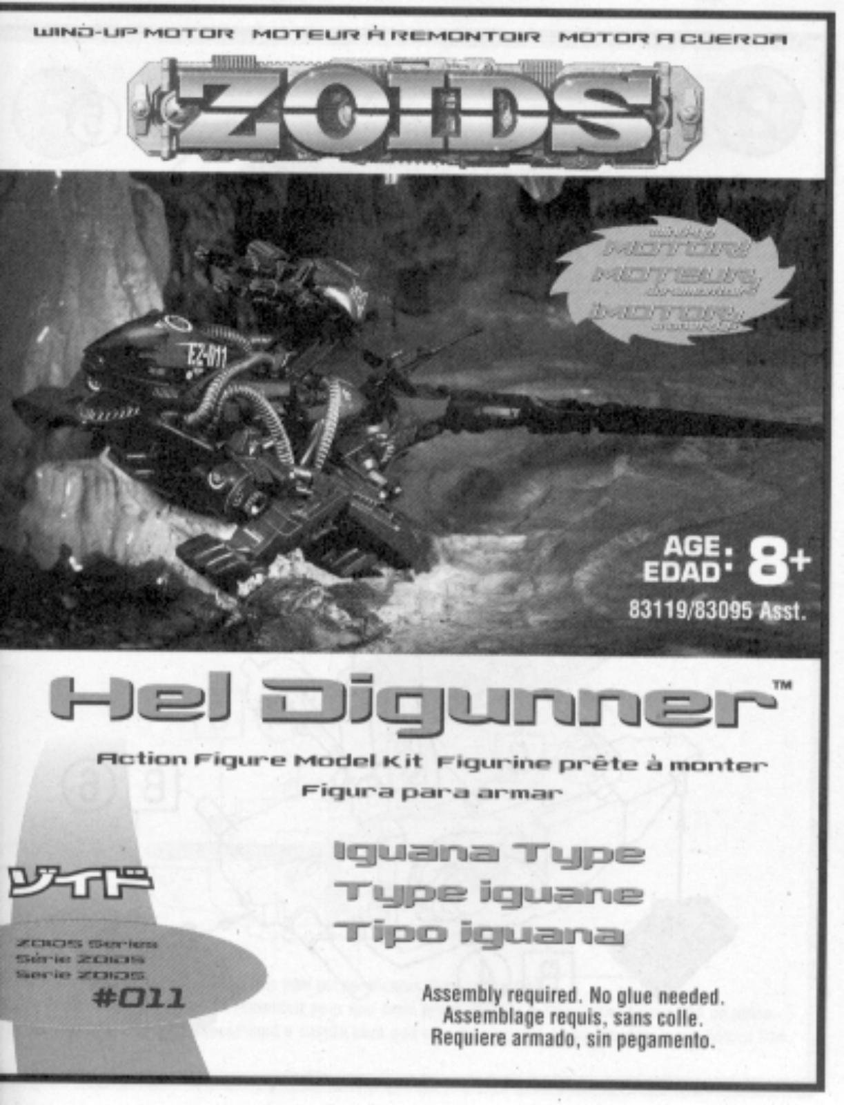 Hasbro ZOIDS HEL DIGUNNER User Manual