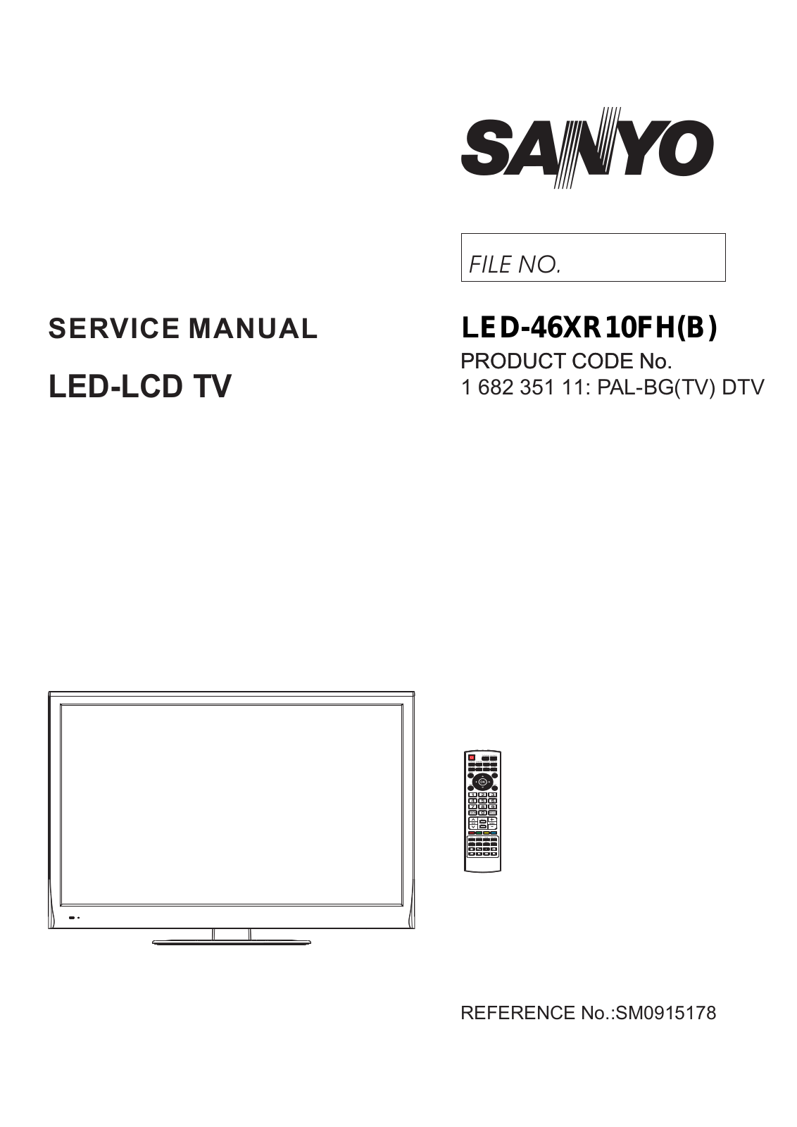Sanyo LED-46XR10FH-B Schematic