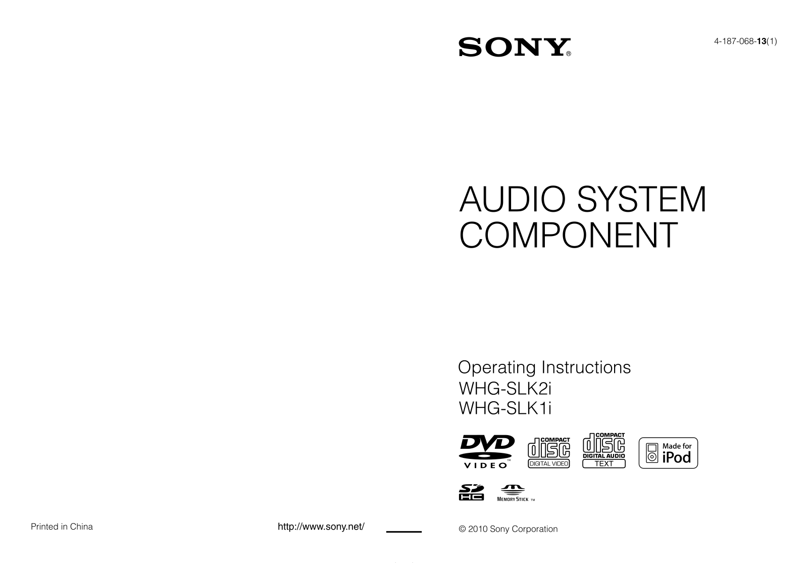 Sony WHG-SLK1I User Manual