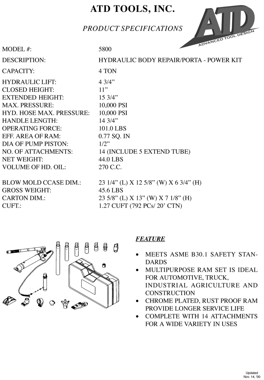 ATD Tools ATD-5800 User Manual