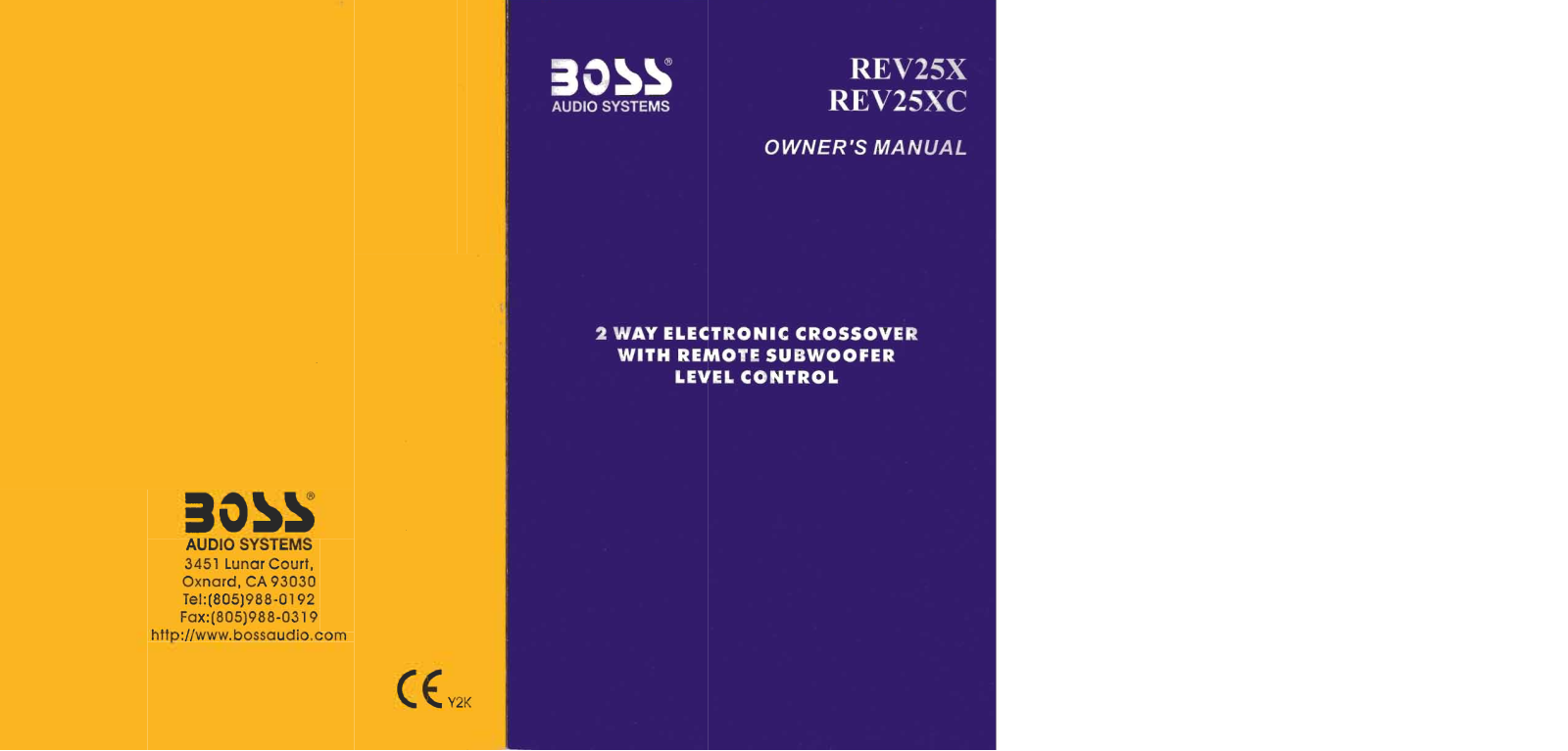 BOSS REV-25X, REV-25XC User Manual