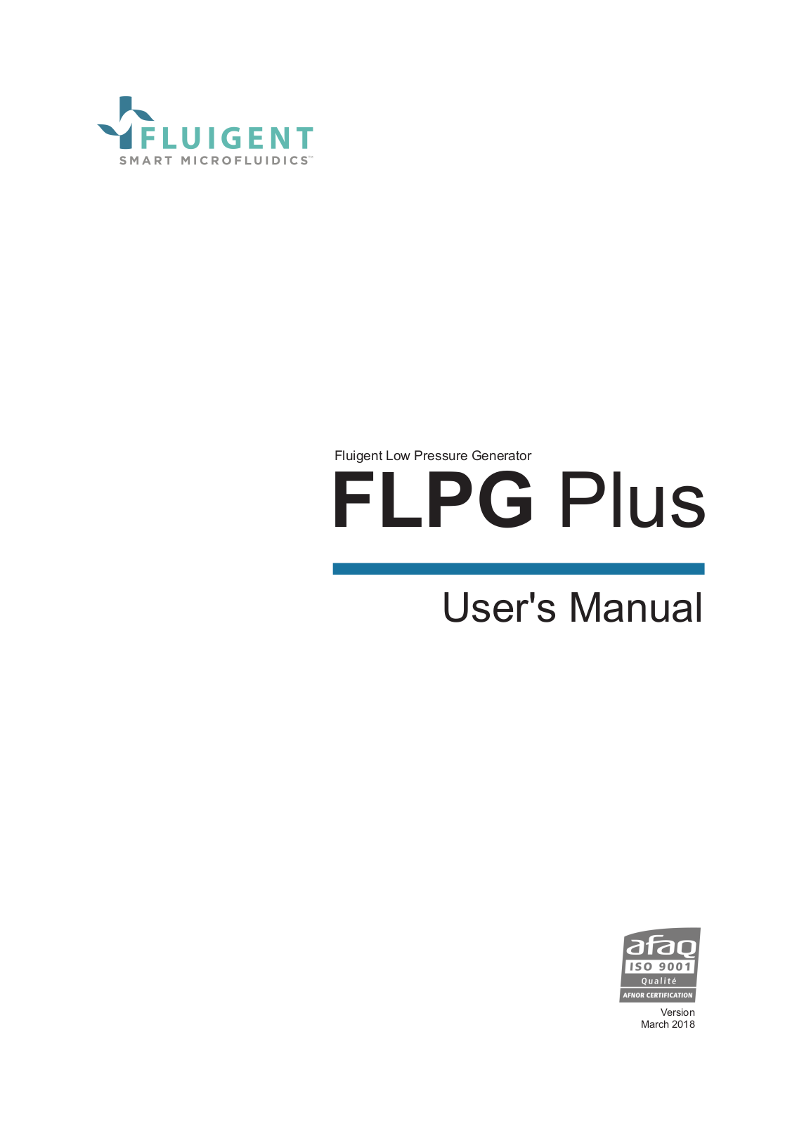 Fluigent FLPG Plus User Manual