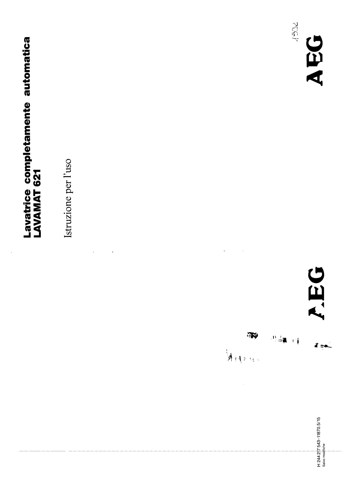 AEG LAV621 User Manual