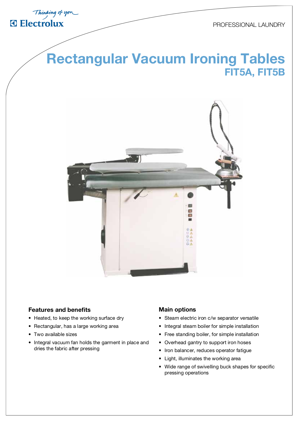 Electrolux FIT5B DATASHEET