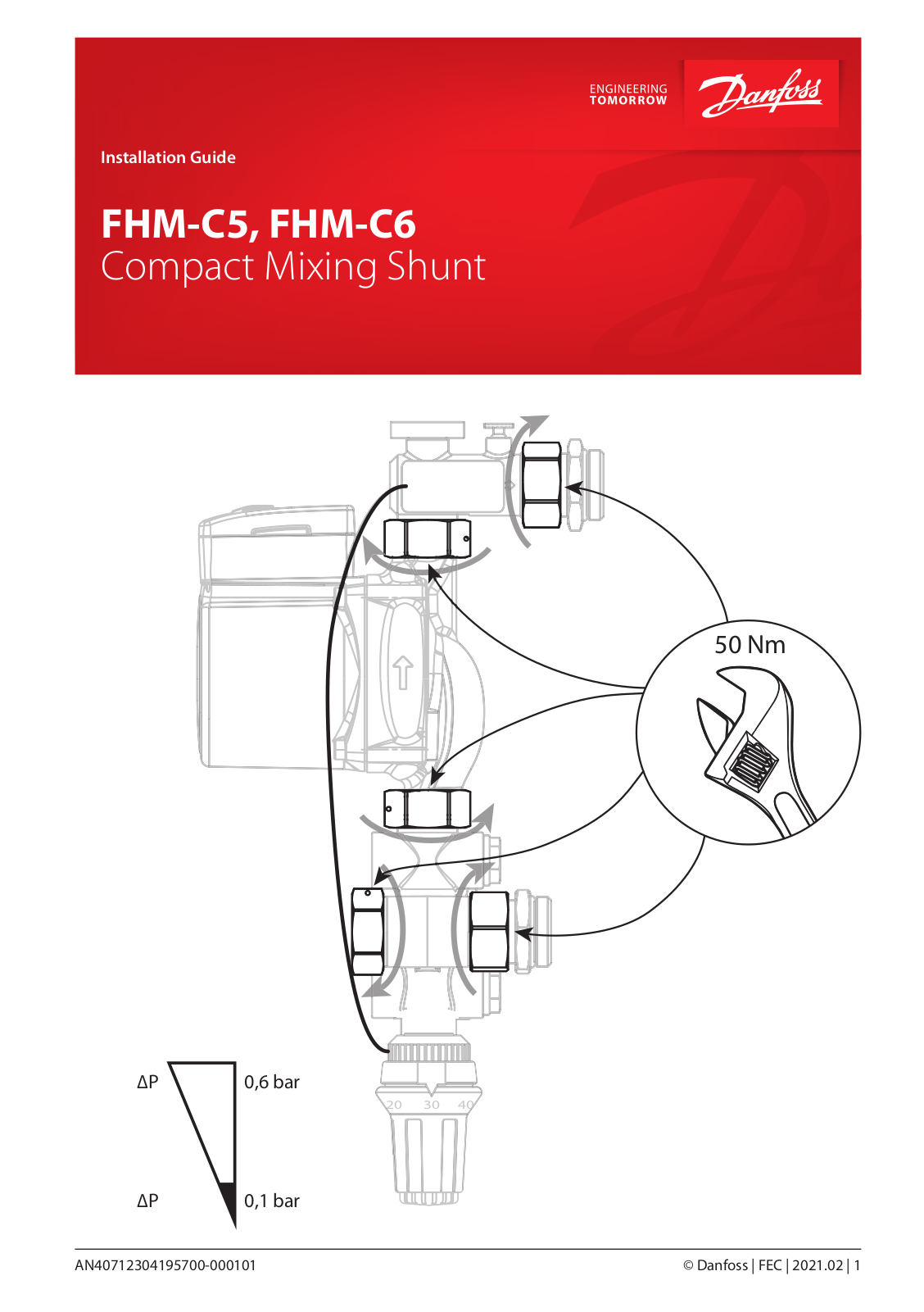 Danfoss FHM-C5, FHM-C6 Installation guide