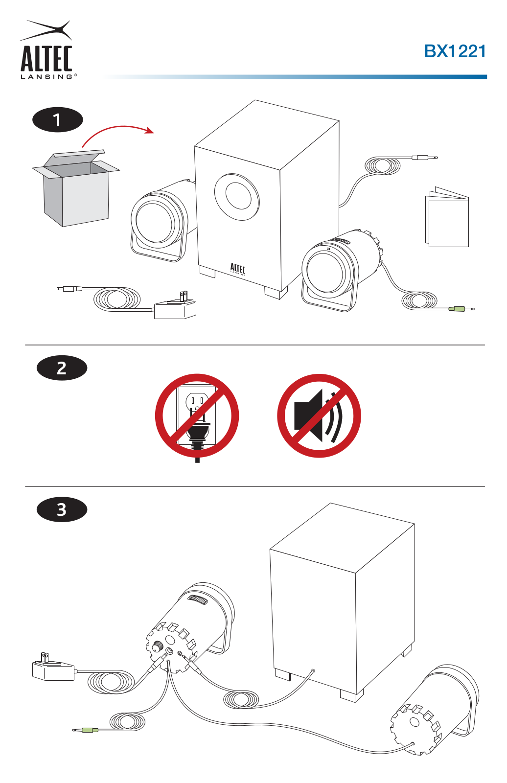 ALTEC LANSING BX1221 User Manual