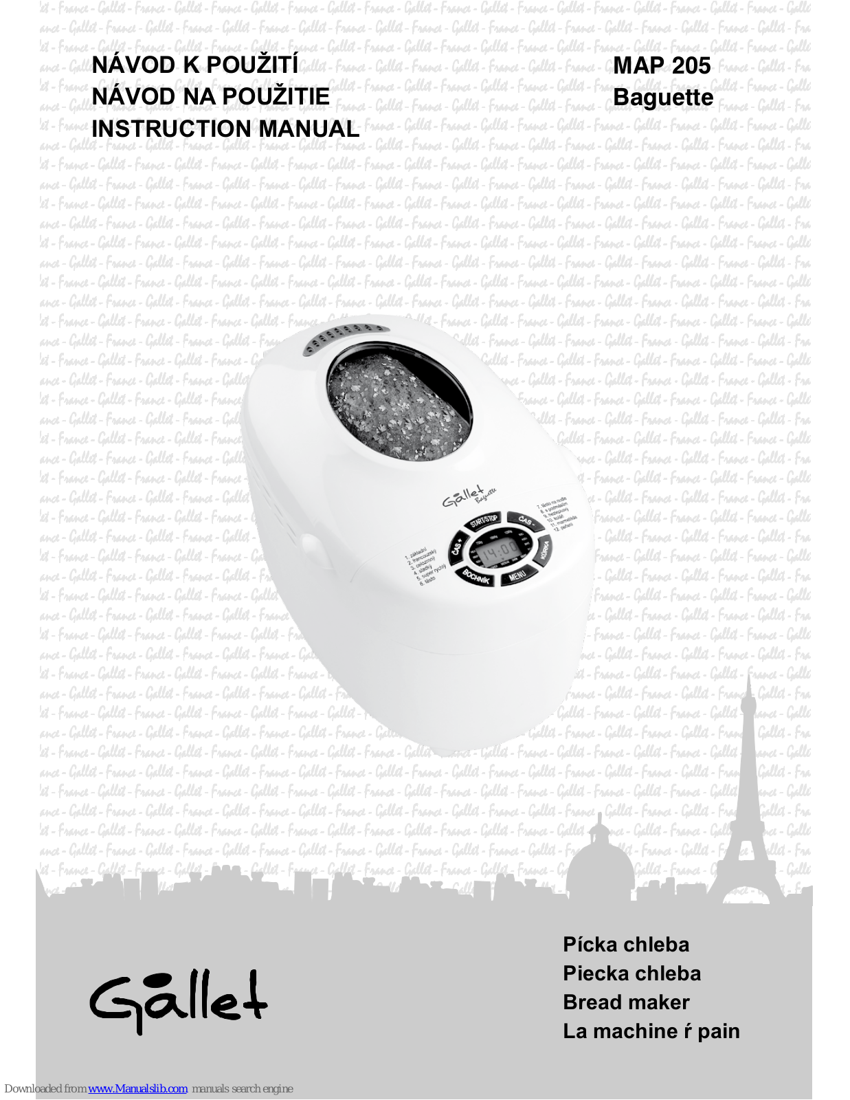 Gallet MAP 205 Baguette Instruction Manual