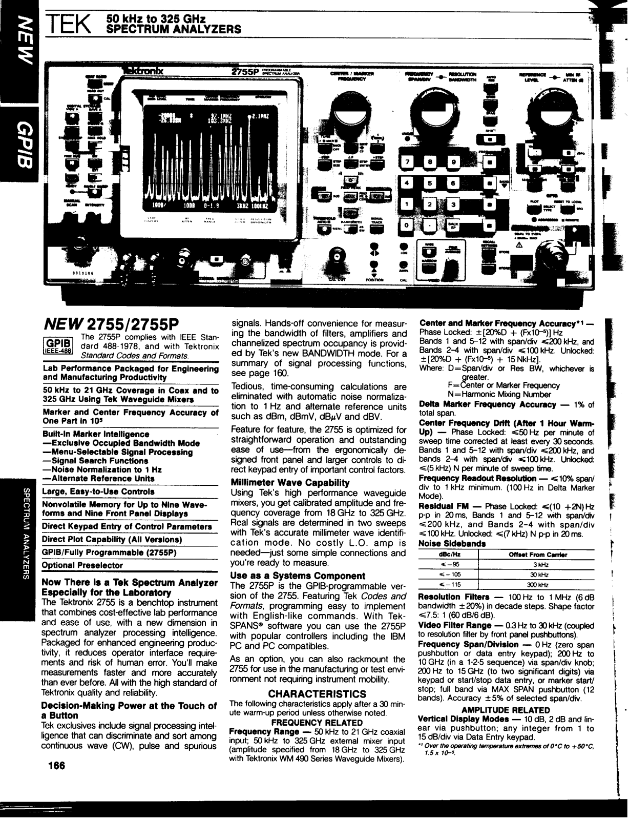 Tektronix 2755P Data Sheet