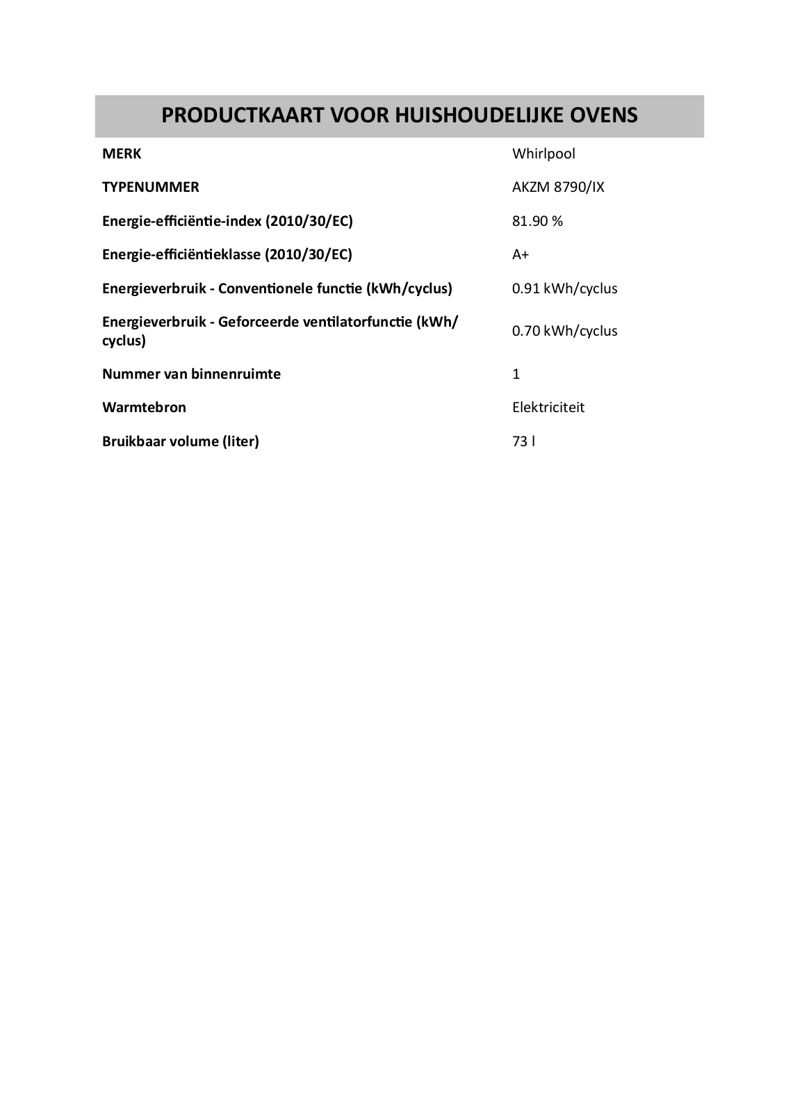 Whirlpool AKZM 8370/IX INSTRUCTION FOR USE