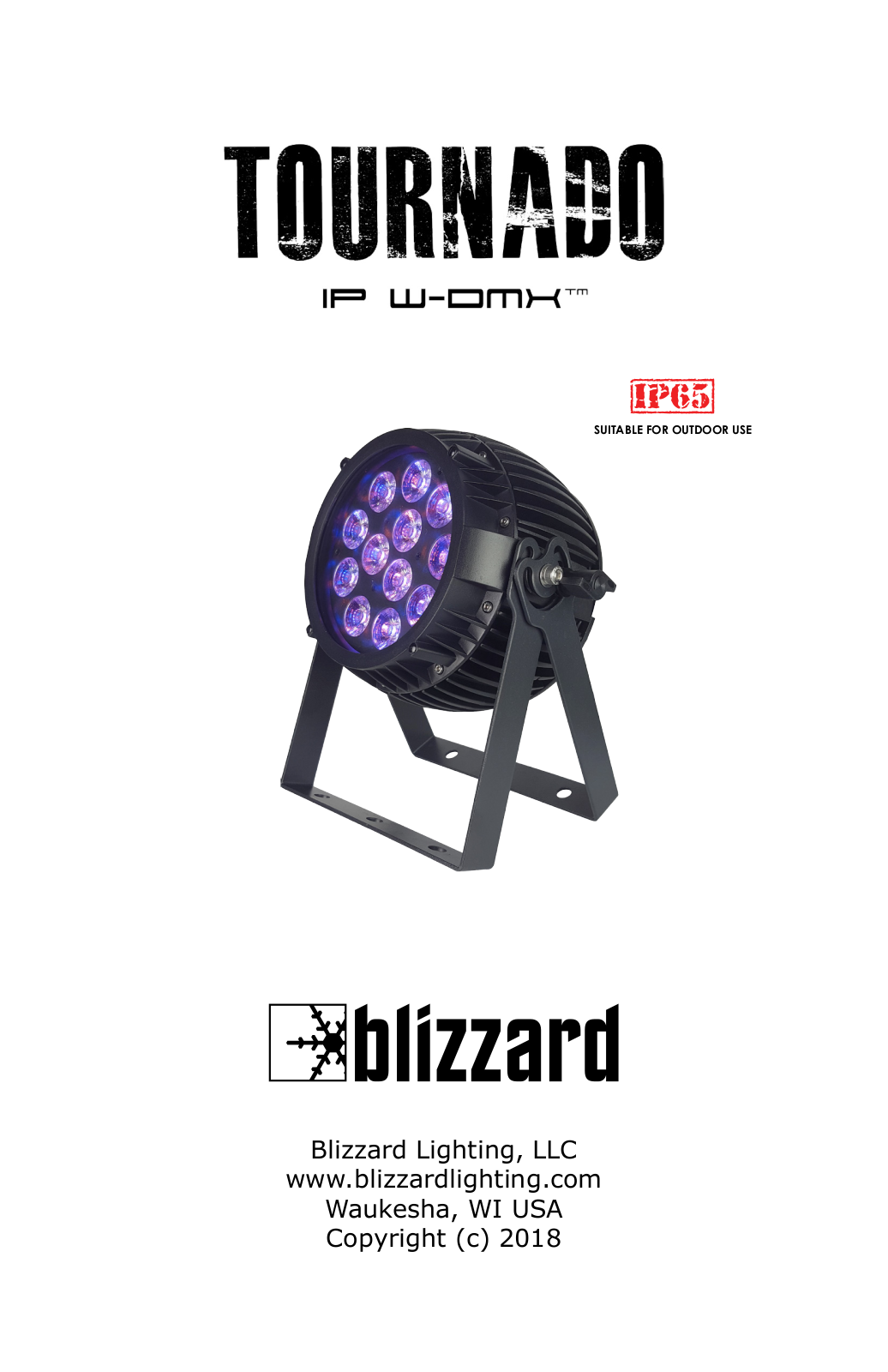 Blizzard TOURnado IP W-DMX Users Manual