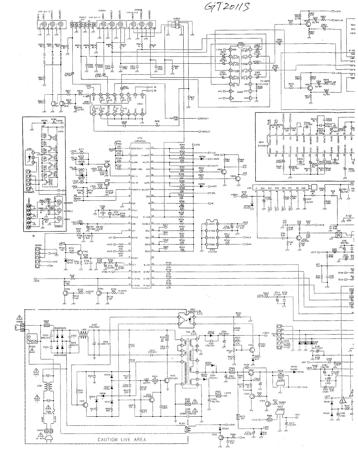 Grundig GT-2011S, GT-2411S, GT-2711S Schematic