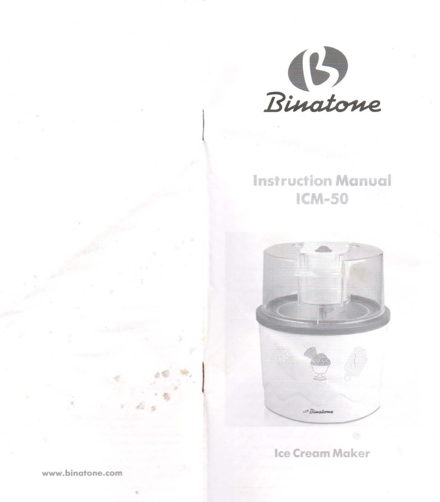 Binatone ICM-50 User Manual