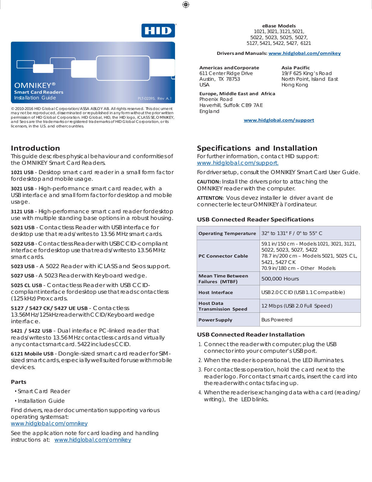 HID Global OK5422 User Manual