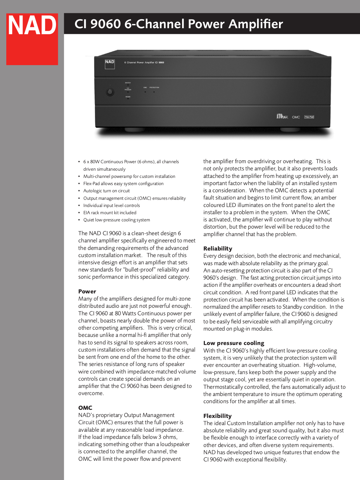 Nad C9060 DATA SHEET