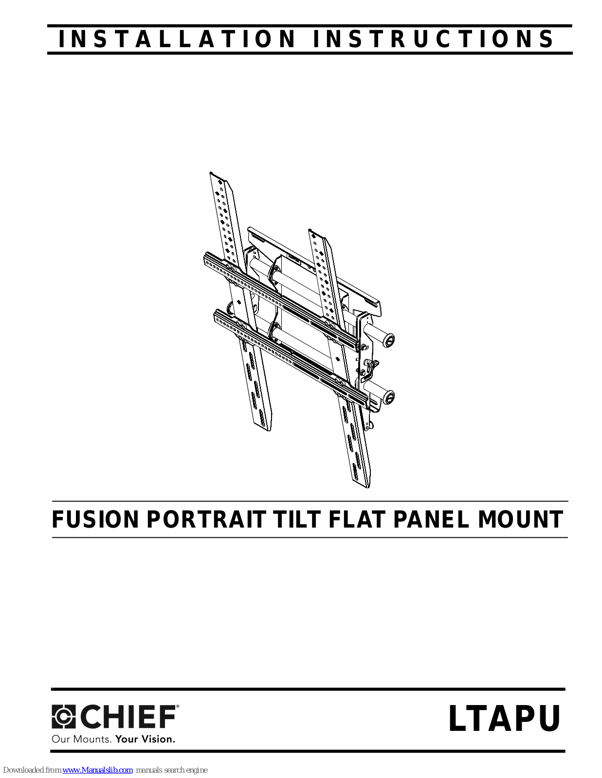 CHIEF Wall Mount PDWP MB 46 P, LTAPU Instructions Manual