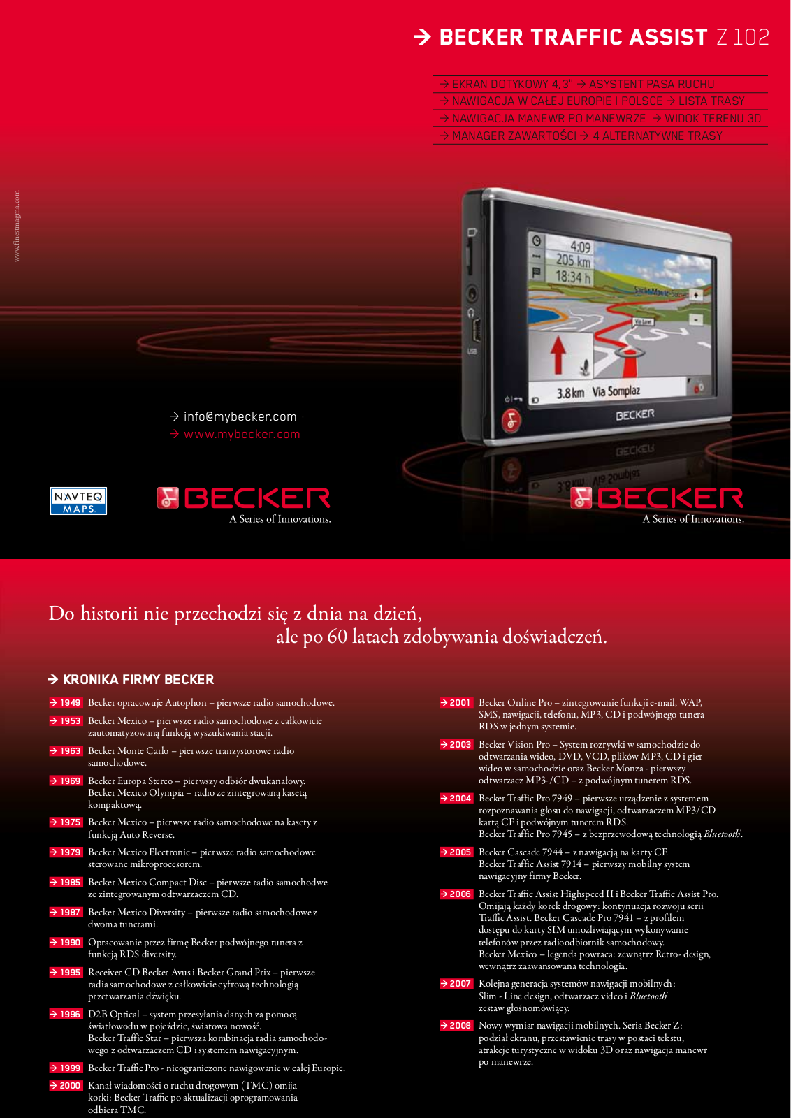 Becker TRAFFIC ASSIST Z102 User Manual