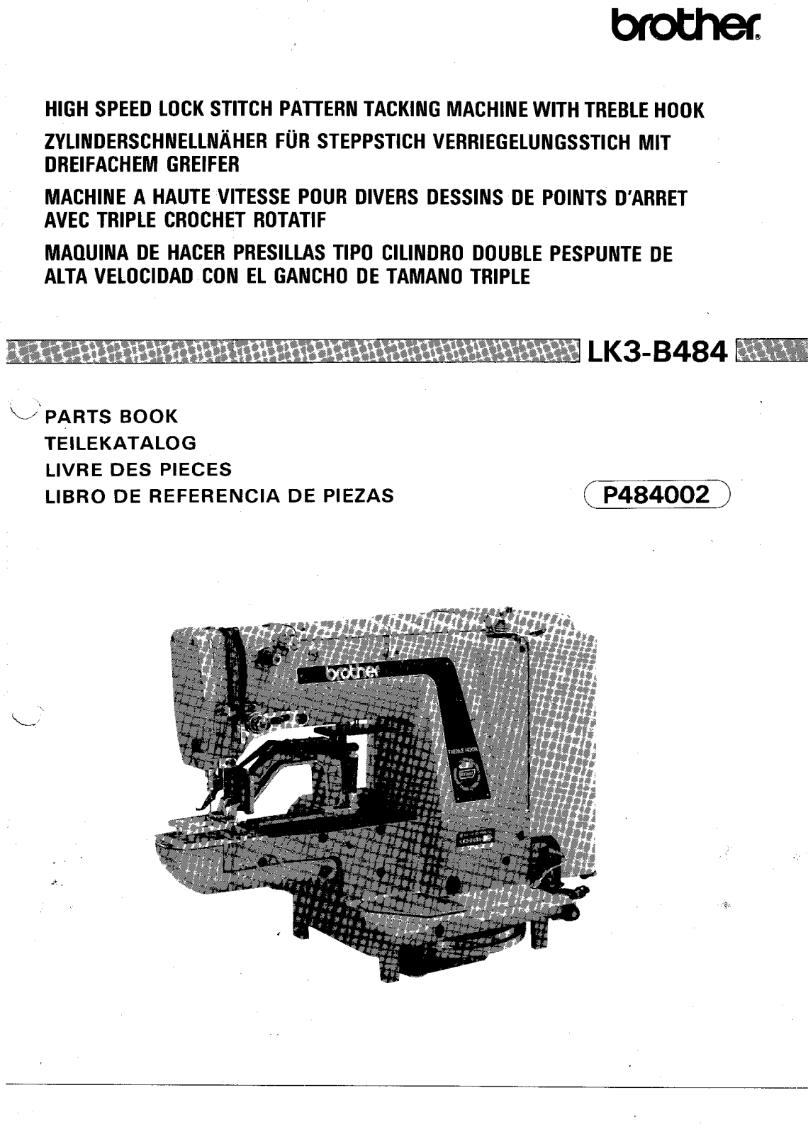 BROTHER LK3-B484 Parts List