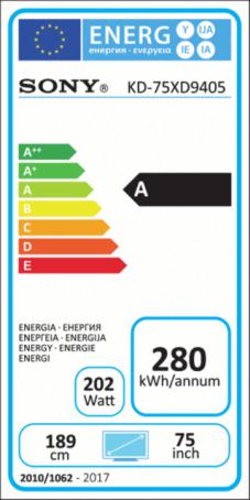 Sony KD75XD9405BAEP User Manual