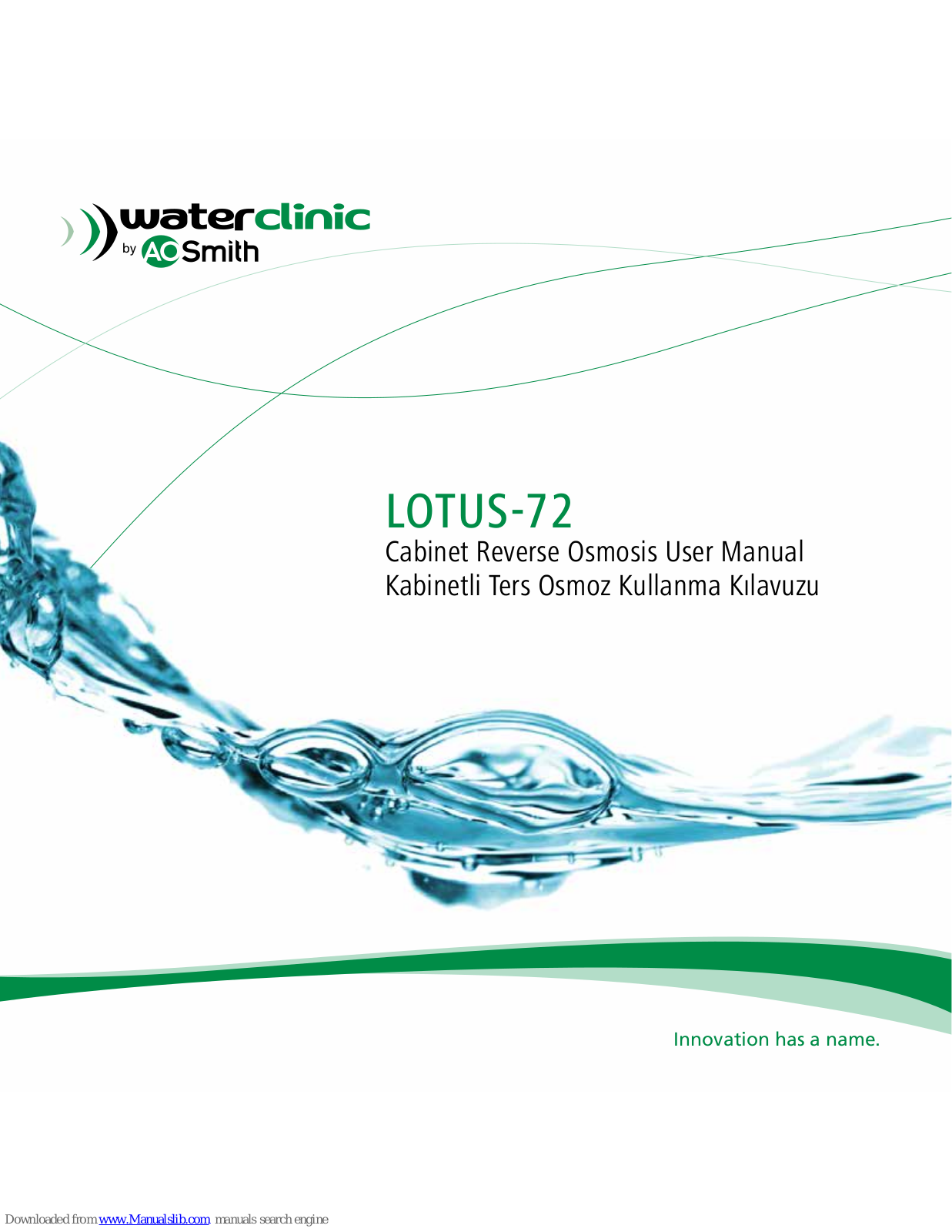 WaterClinic LOTUS-72 User Manual