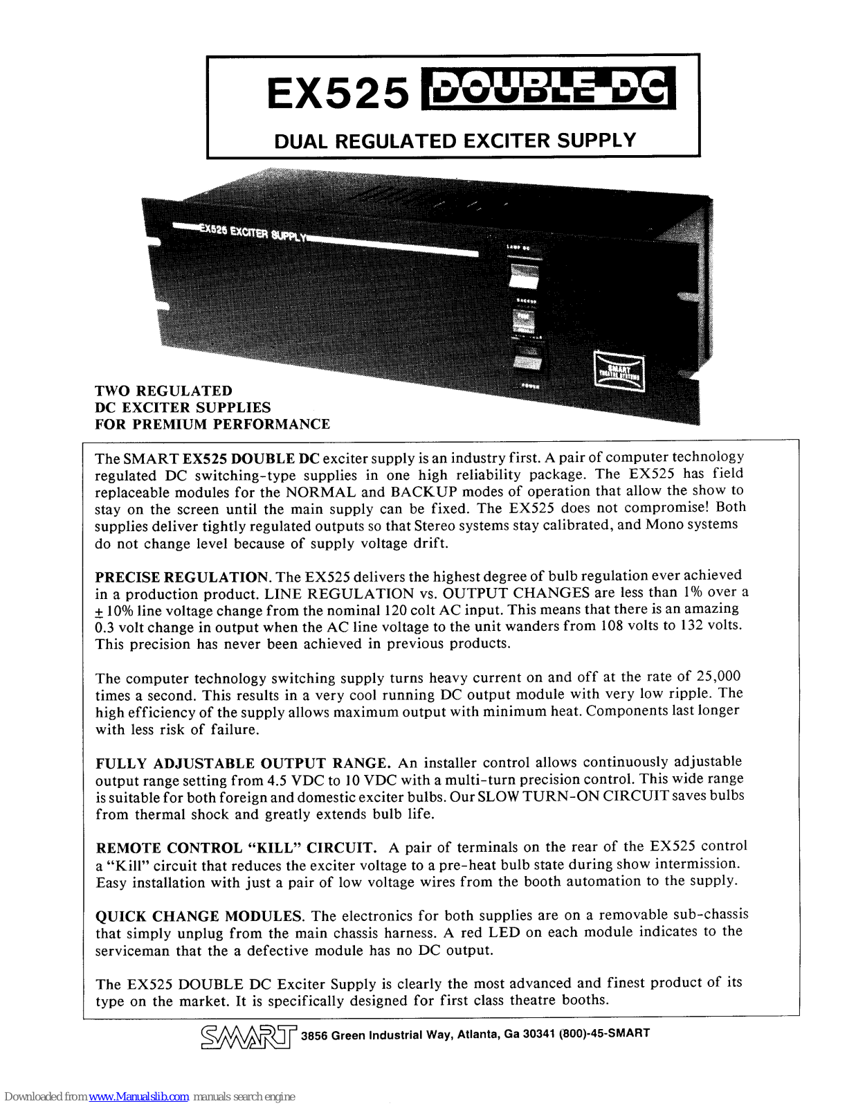 SMART EX525 Double DC User Manual - ManualMachine.com