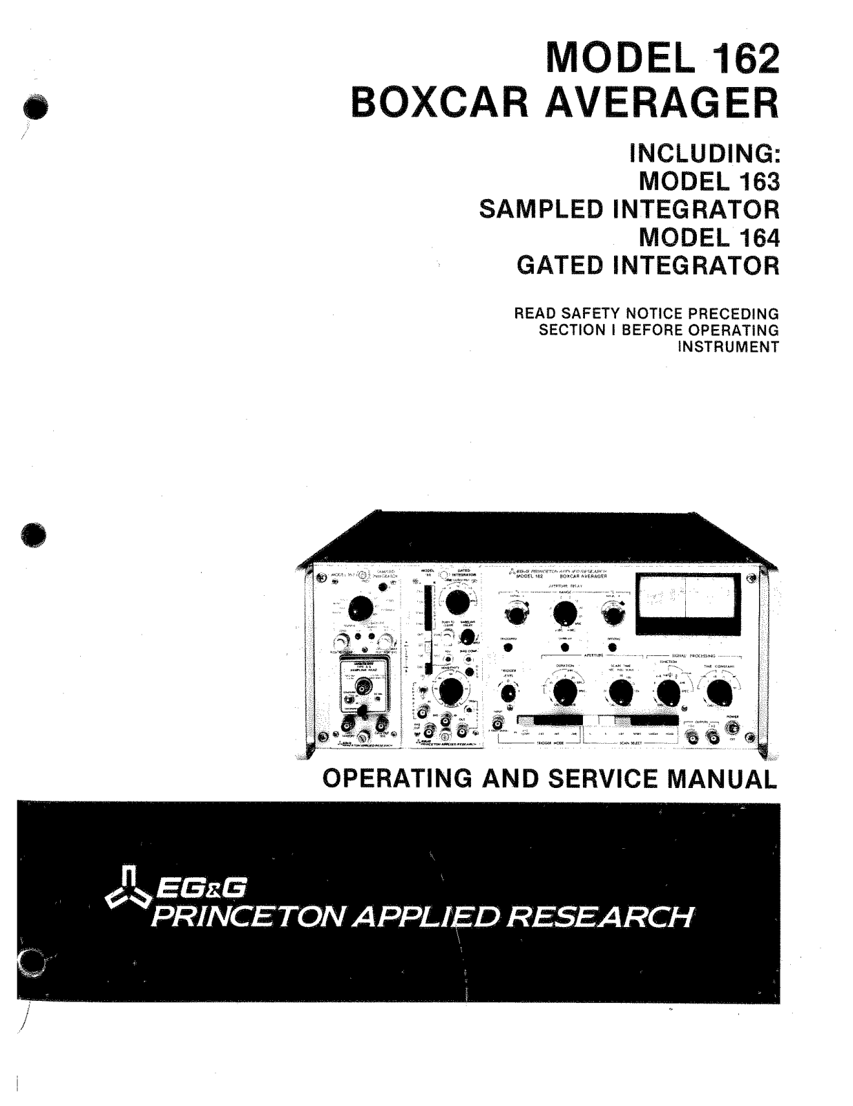 EG & G 164, 162, 163 Service Manual