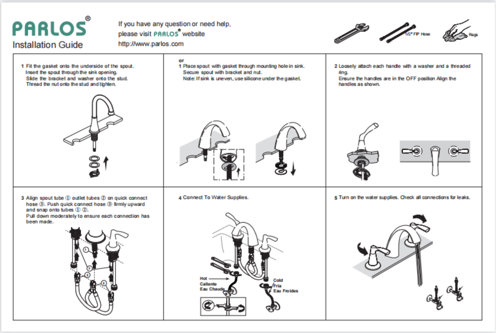 Parlos Home PLMS1003 Installation & Assembly - ManualMachine.com