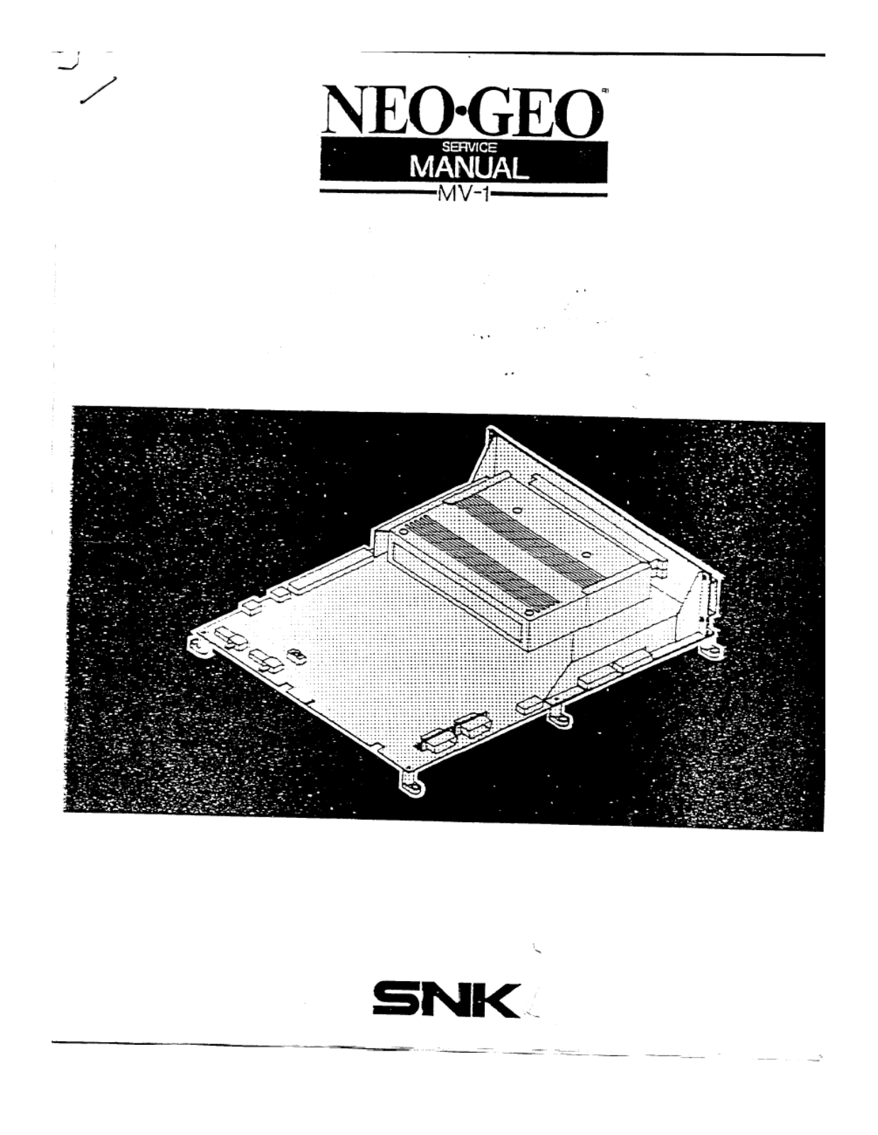 NeoGeo MV-1 User Guide