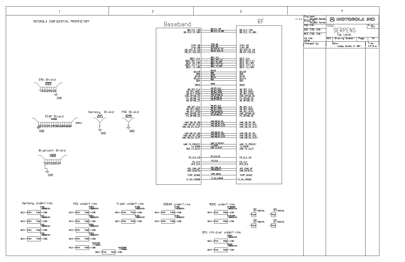 Motorola E770 Schematics