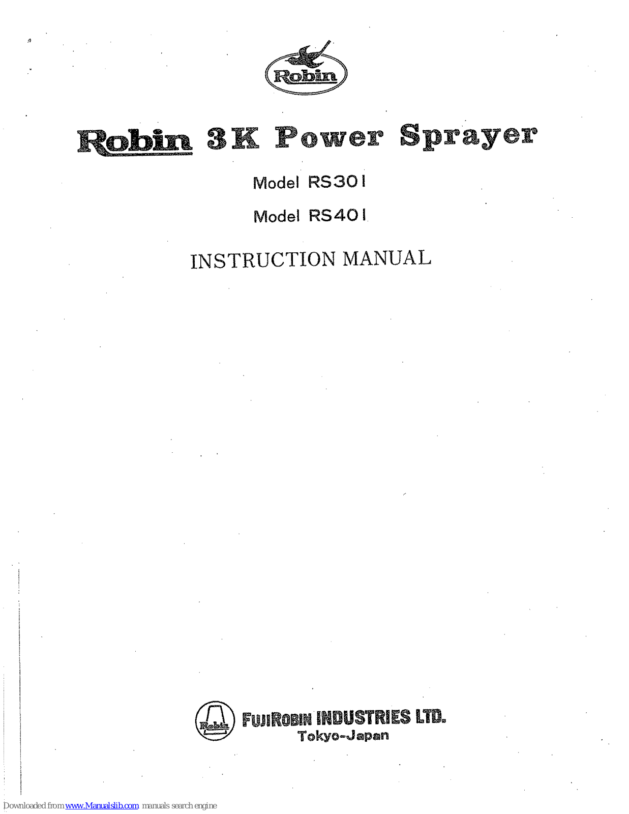 Robin RS301, RS401 Instruction Manual