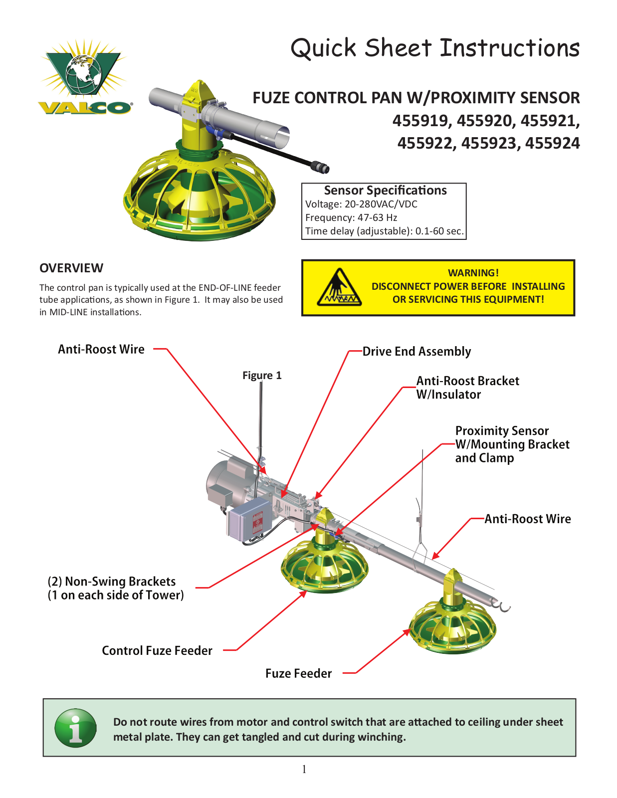 Valco baby 455919, 455921, 455920, 455924, 455922 Quick Sheet Instructions