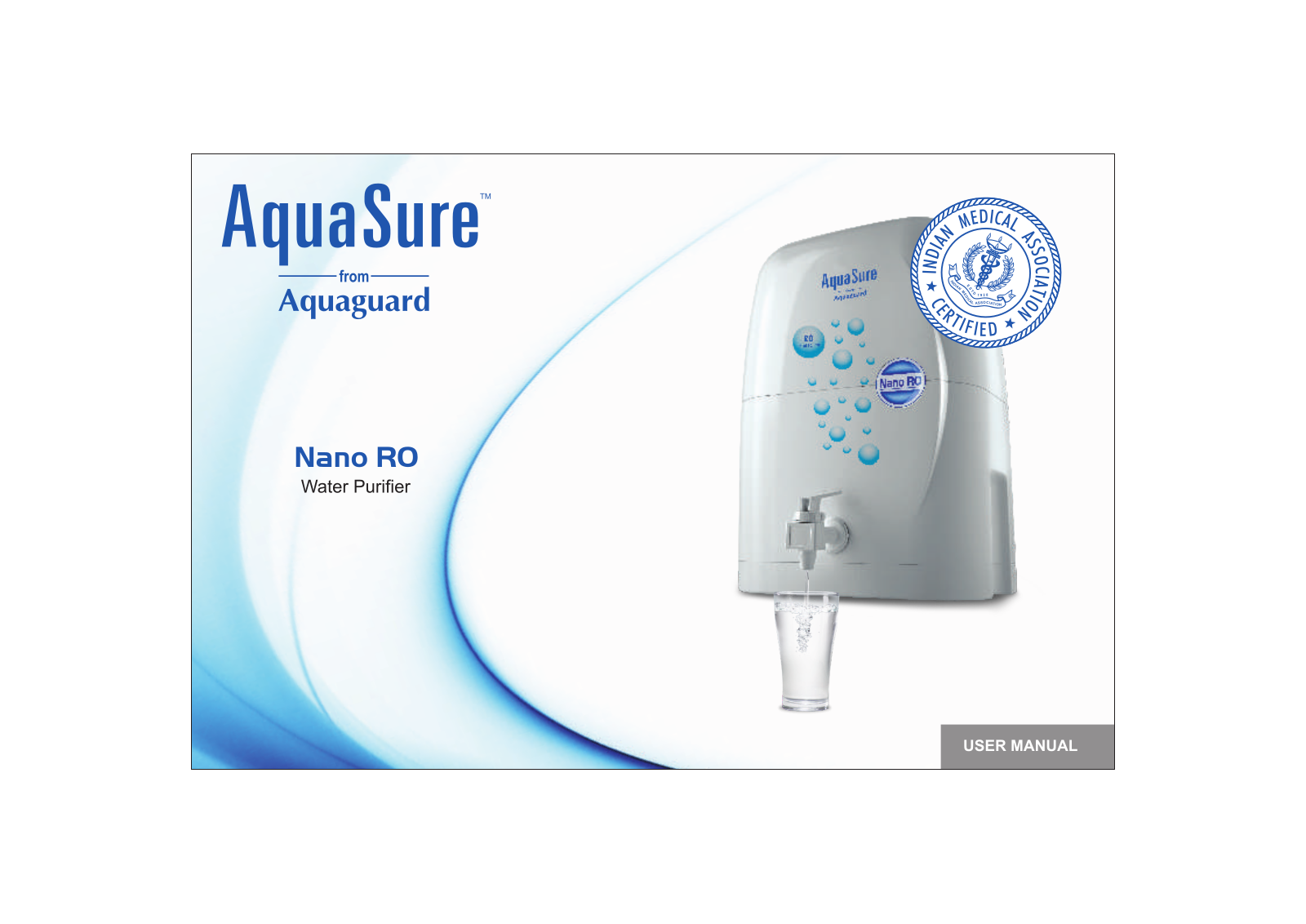 Aquaguard Aquasure Nano RO User Manual