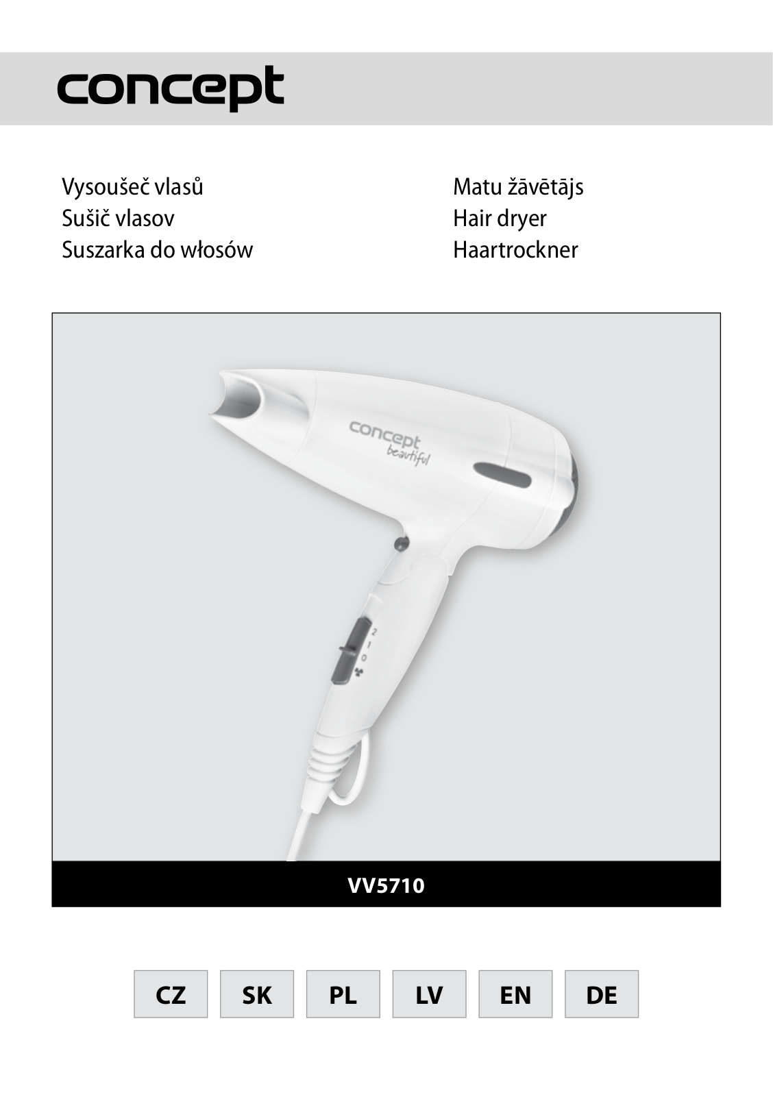 Concept VV-5710fi, VV-5710mo, VV-5710ze User Manual