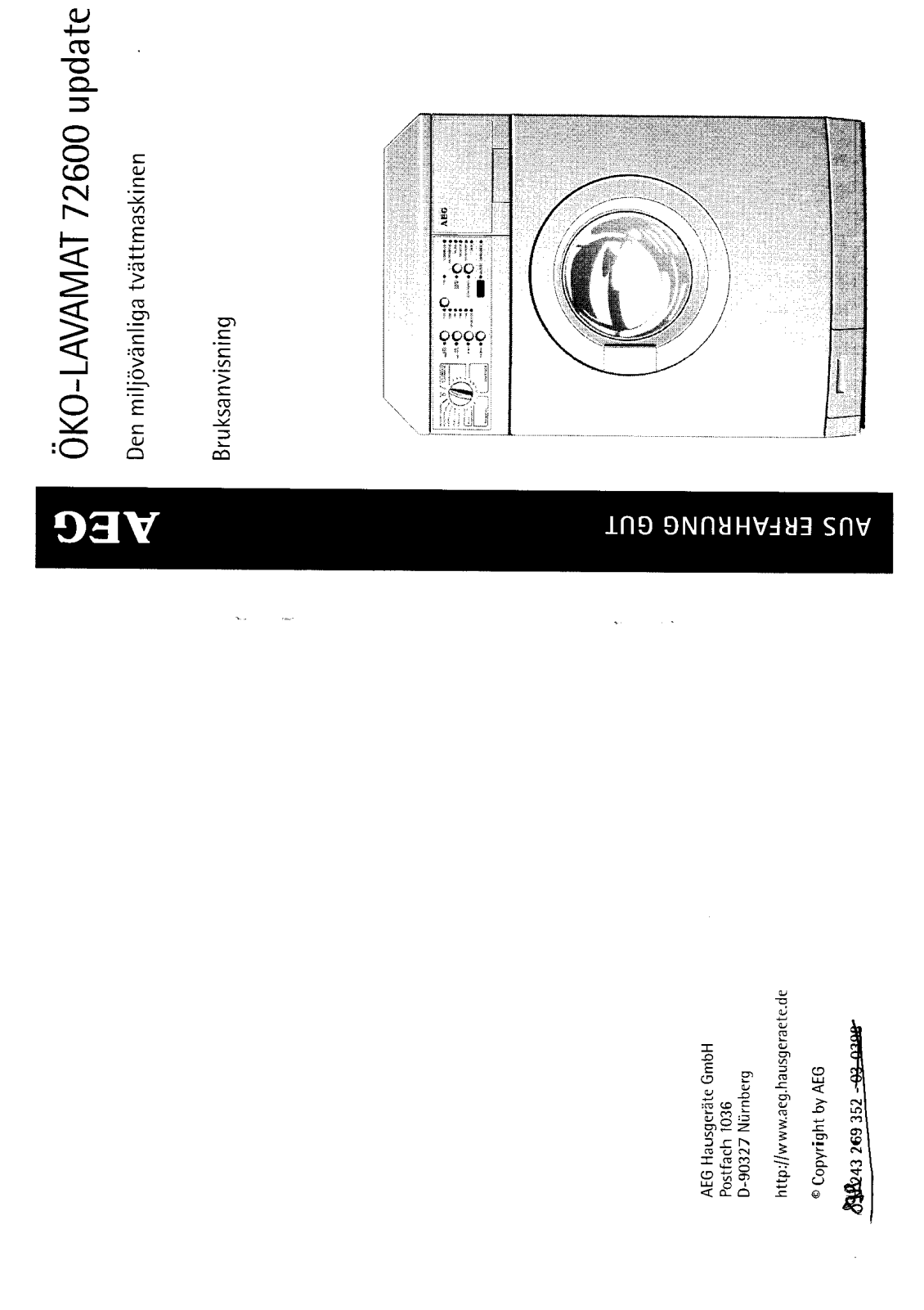 AEG LAV72600, LAV72600UPDATE User Manual