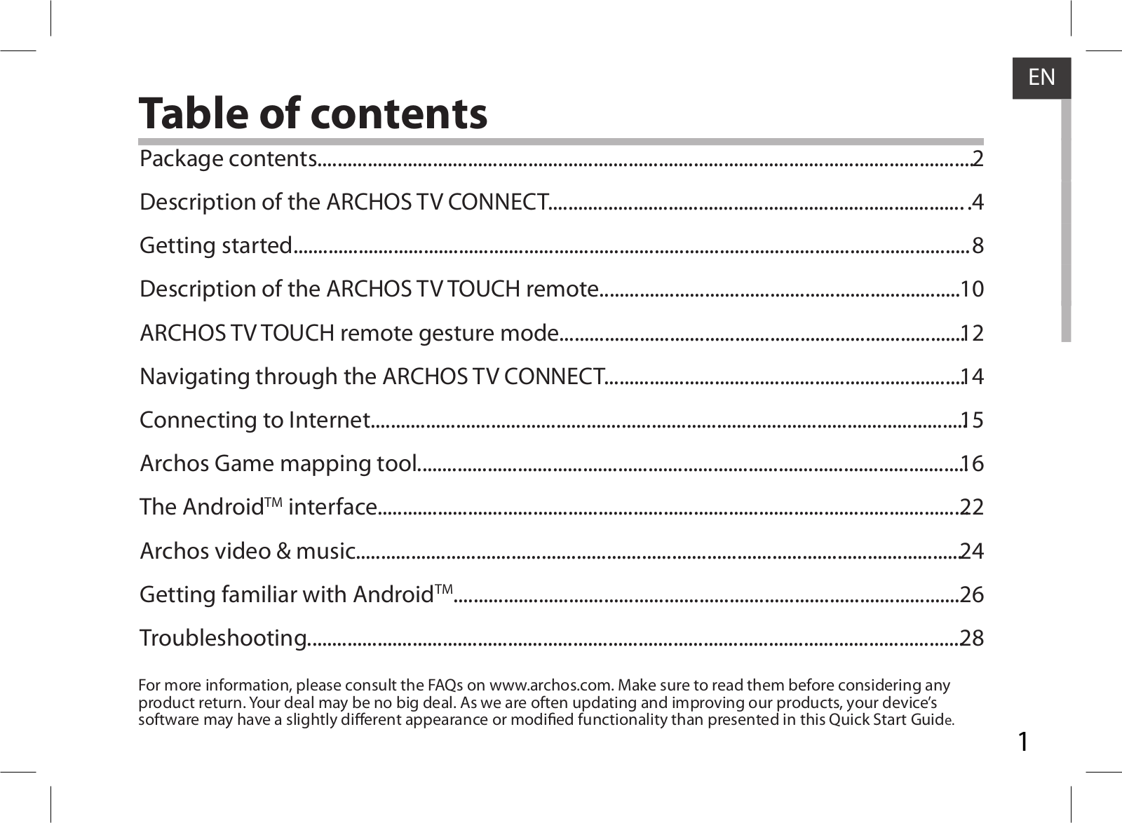 ARCHOS TV connect User Manual