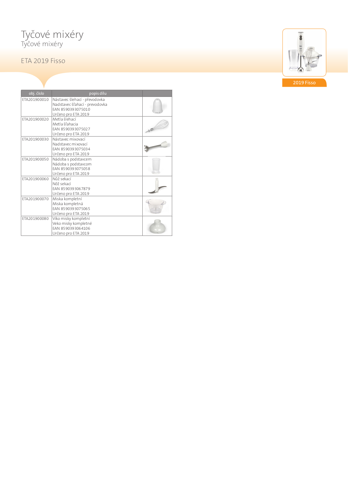 ETA Fisso 2019 90000, Fisso 2019 90010 User Manual