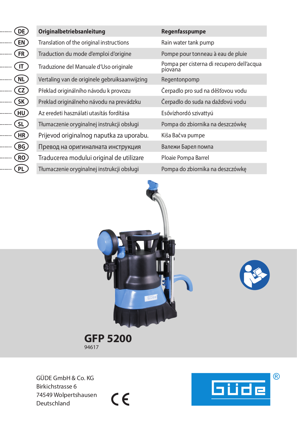 Güde GFP 5200 User Manual