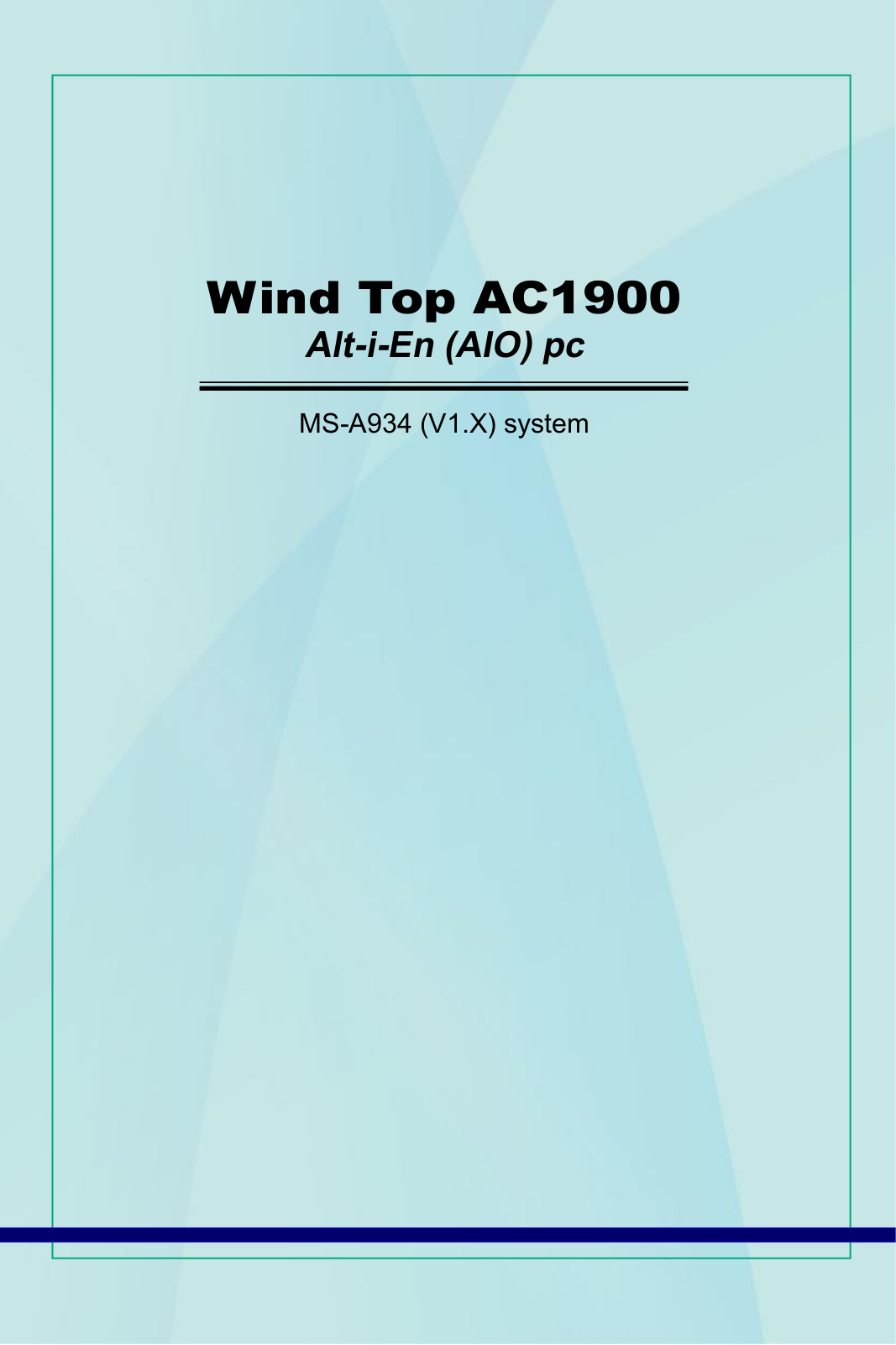 Msi WIND TOP AC1900 User Manual