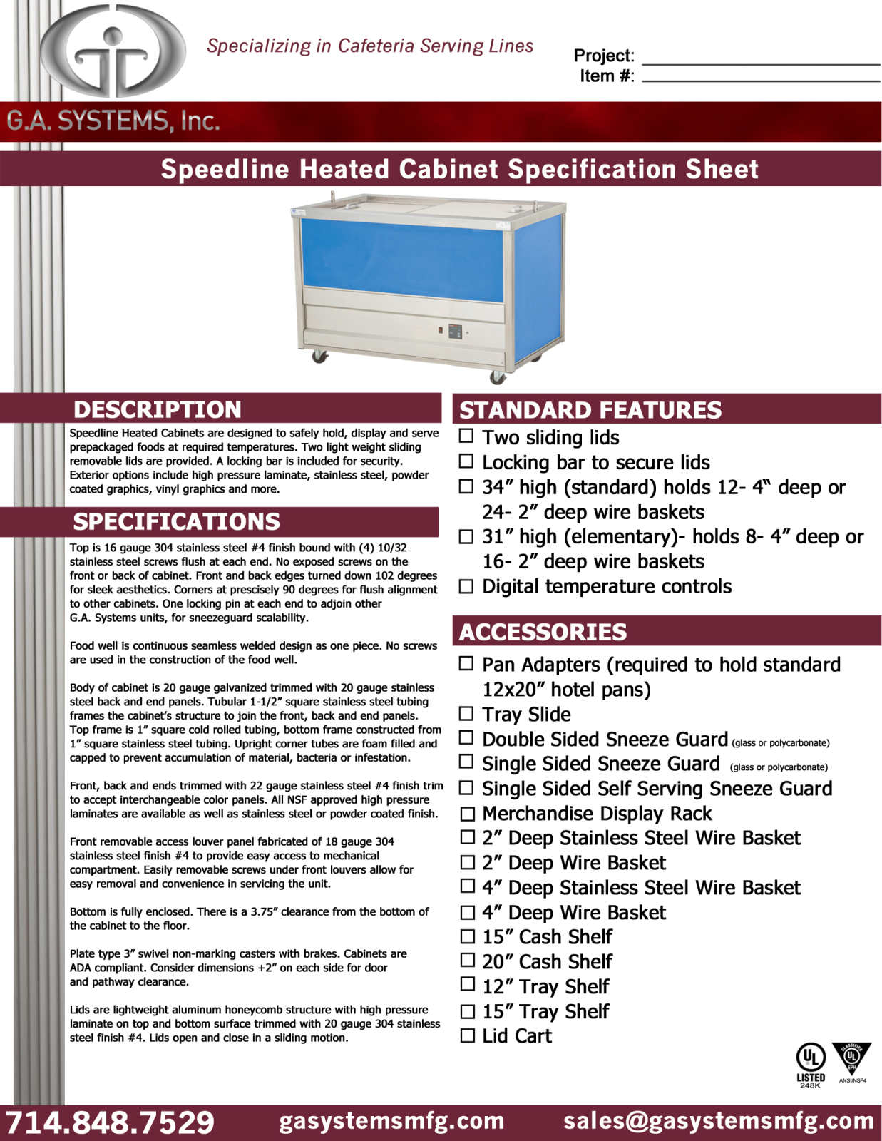 Ga Systems EH37 User Manual