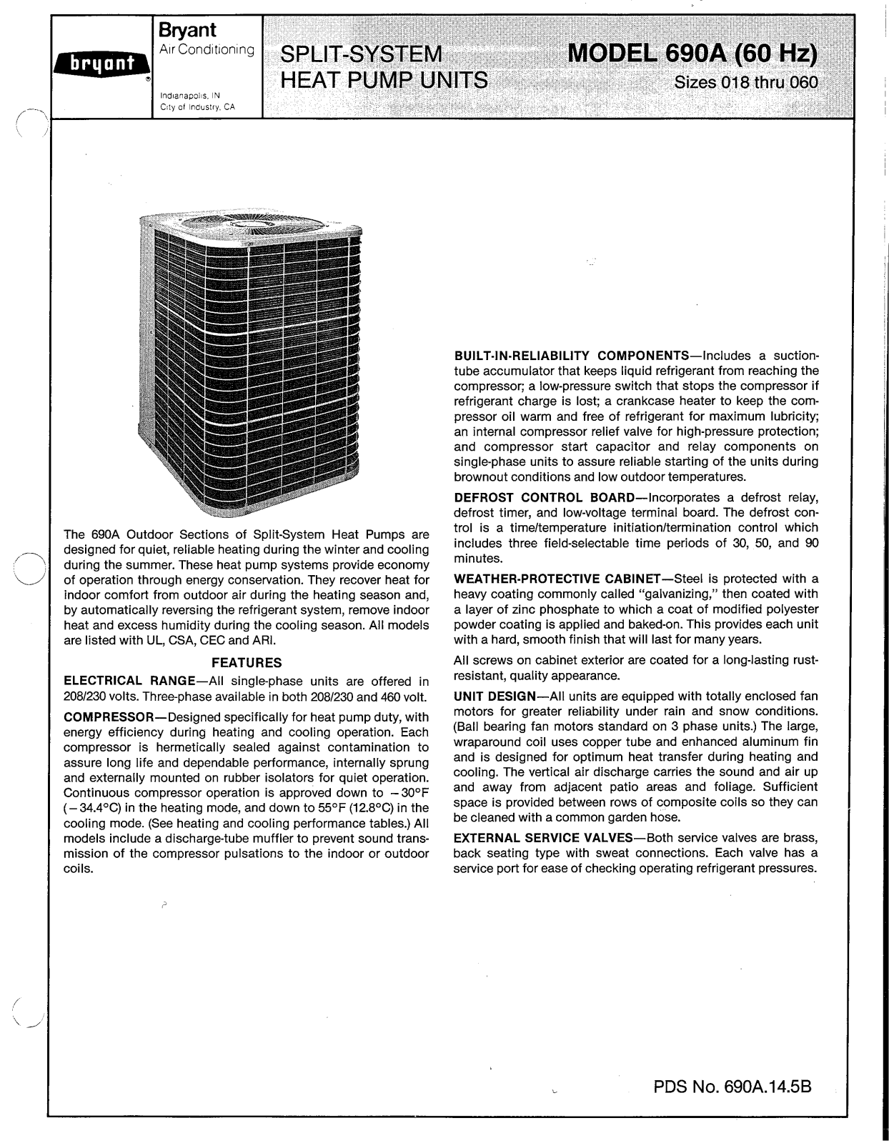 Bryant 690A User Manual