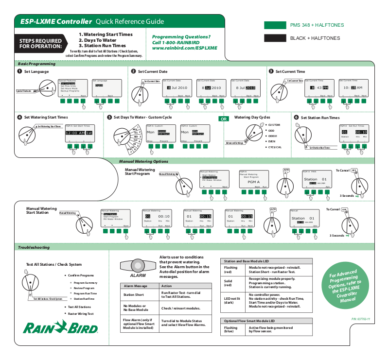 Rain Bird Esp Lxme User Manual