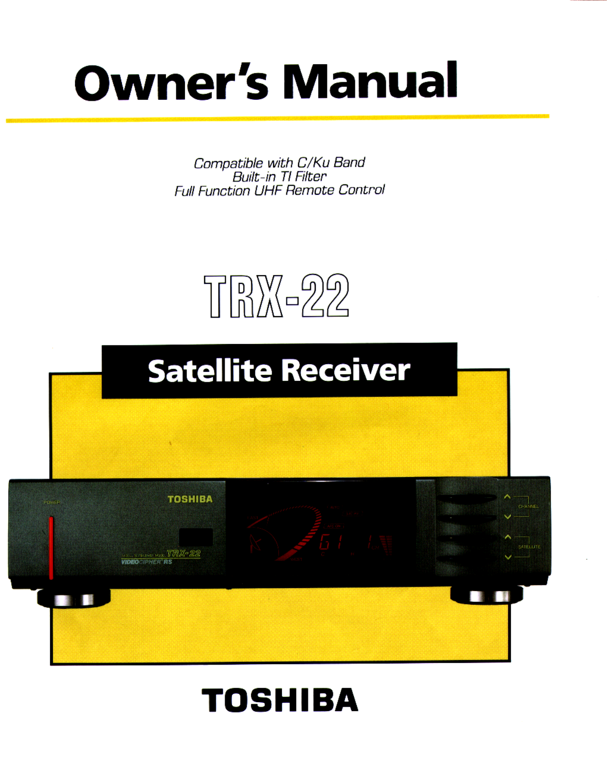 Toshiba TRX22 User Manual