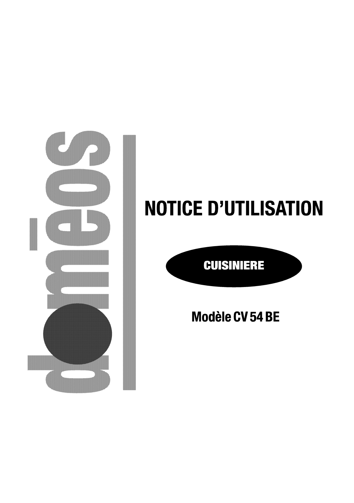 Domeos CV 54 BE User Manual