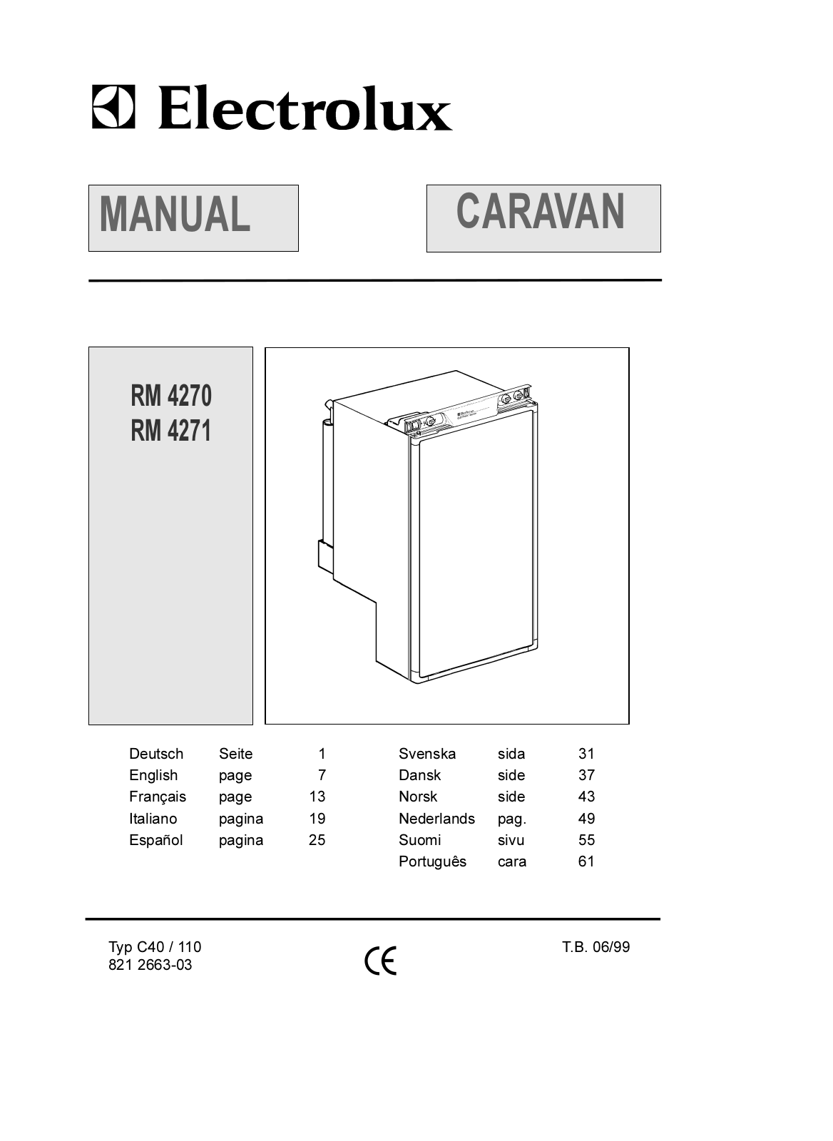 AEG RM4271LM, RM4270, RM4270L, RM4271 User Manual