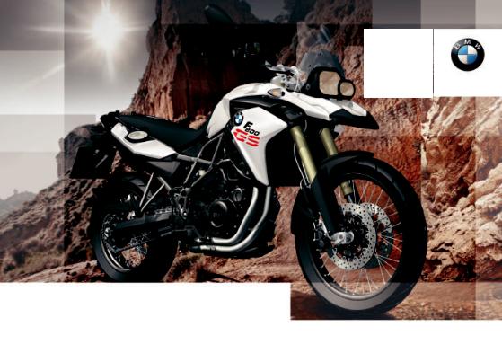 BMW F 800 GS 2014 Owner's Manual