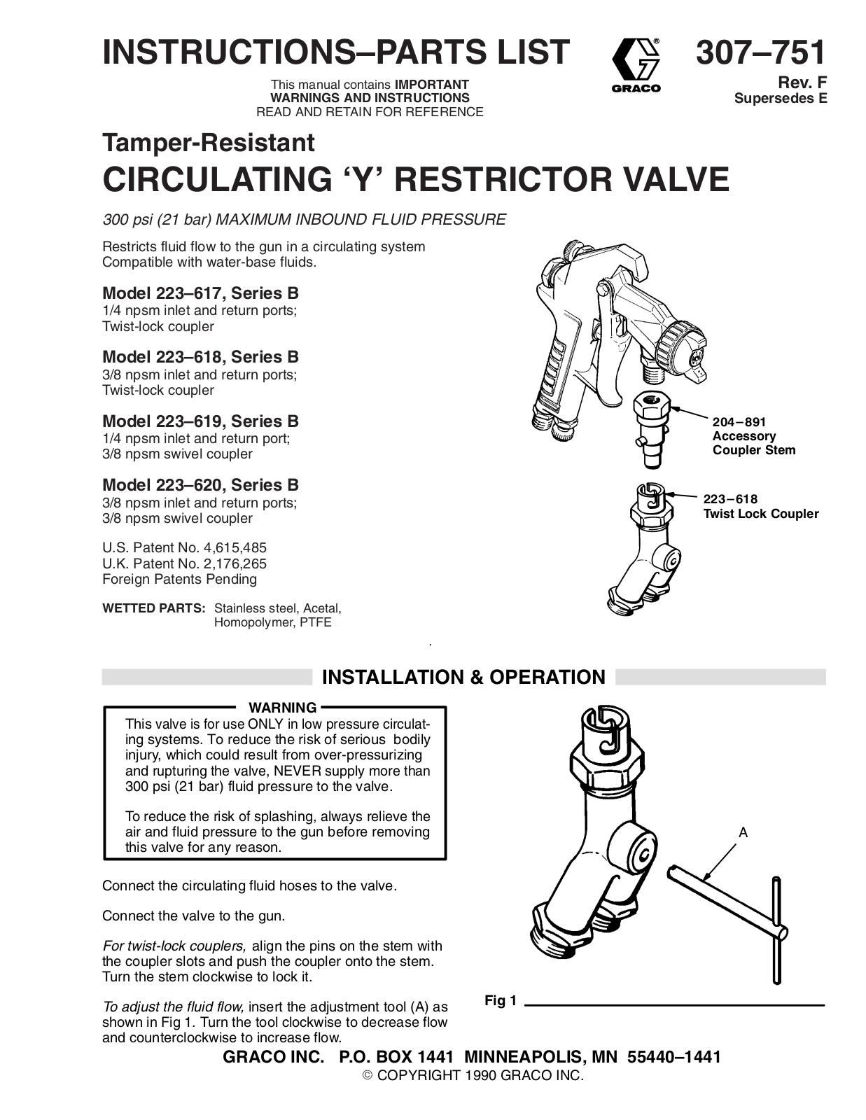 Graco 307751F User Manual