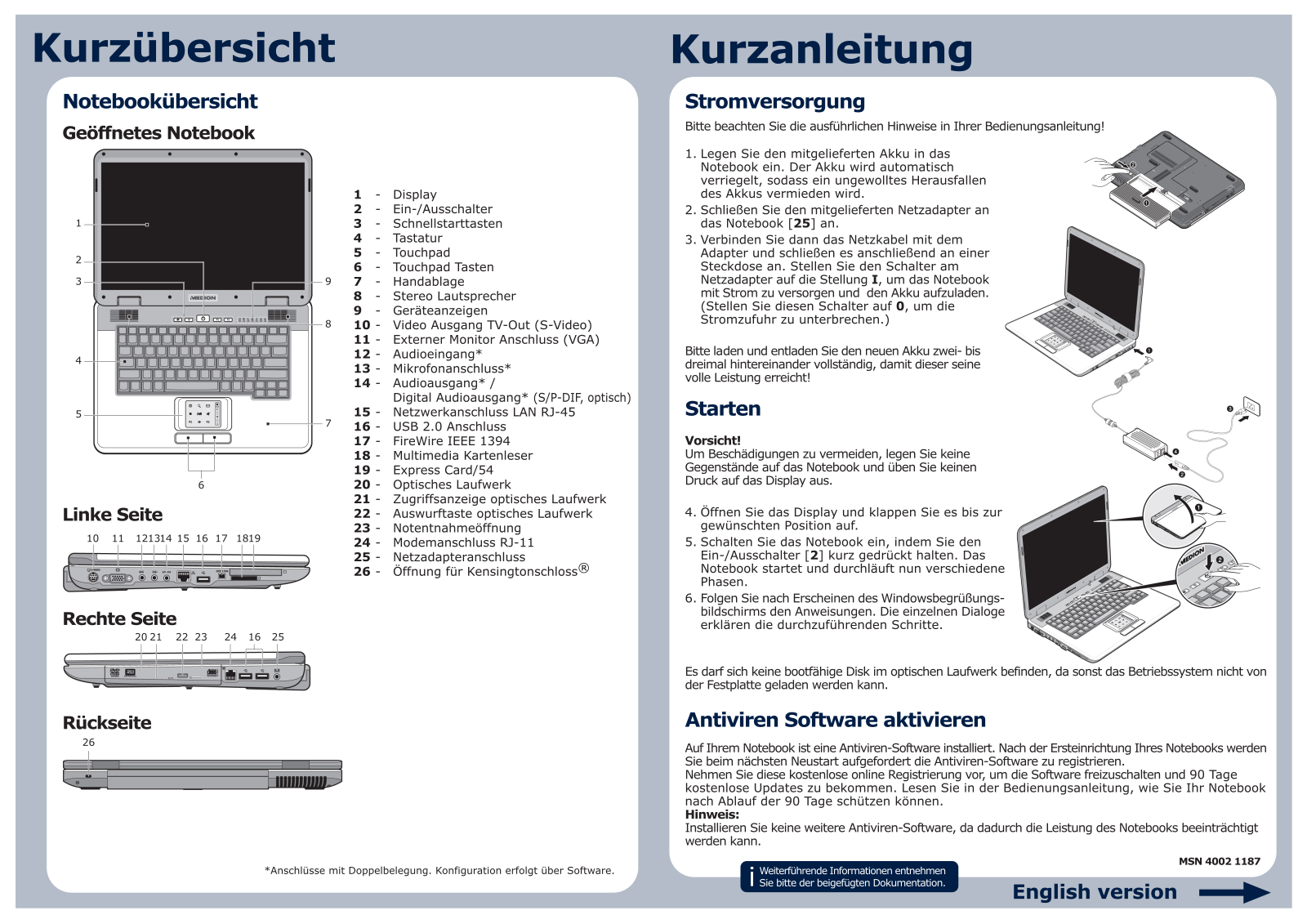 Medion WAM 2030, WAM 2070 user Manual